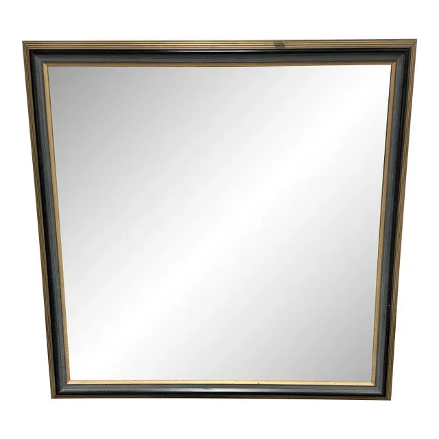 Vintage Square Beveled Frame Mirror