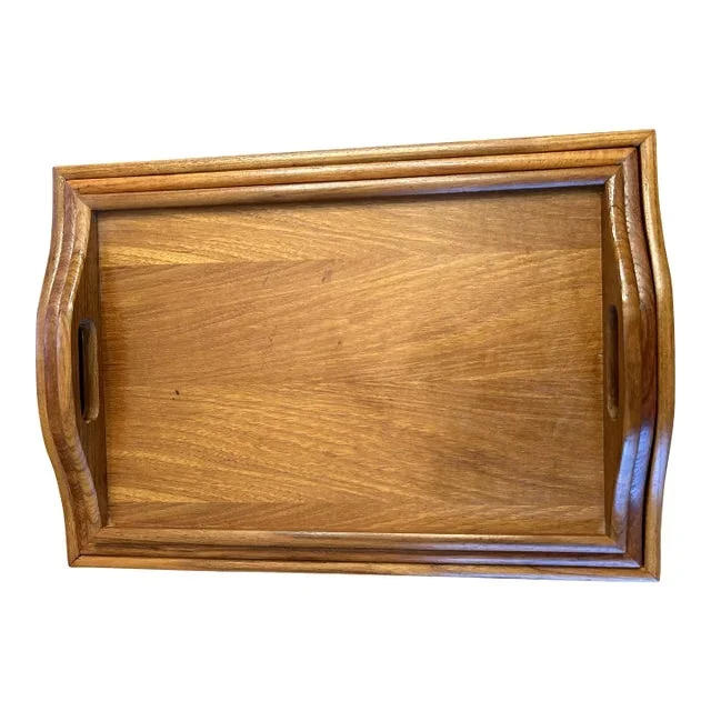 Vintage Teak Nesting Trays by Dolphin- Set of 3