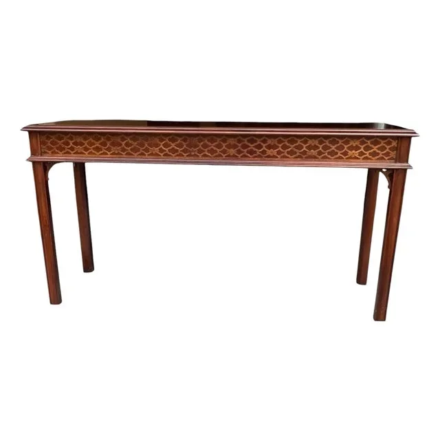 Vintage Thomasville Furniture Chppendale Style Console Table