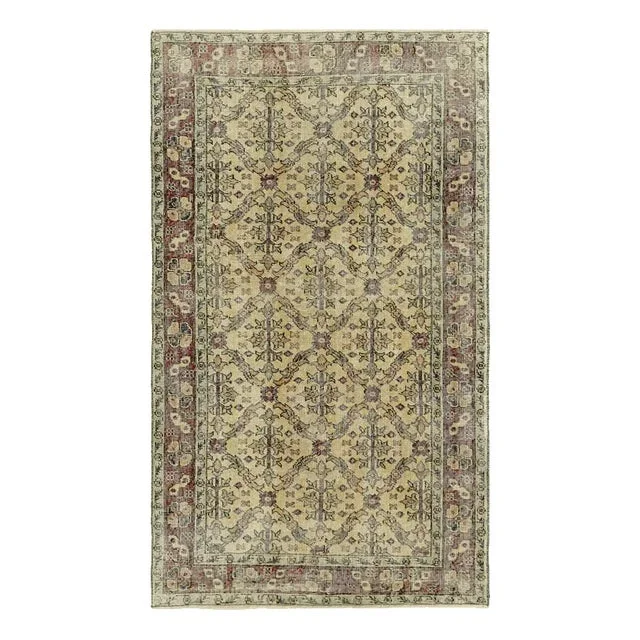 Vintage Turkish Hand-Knotted Rug