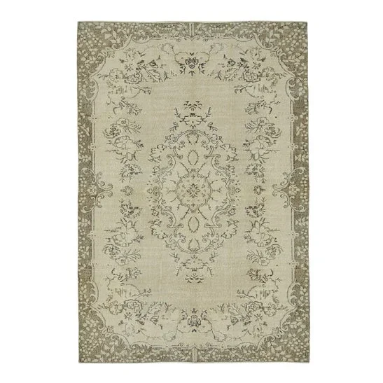 Vintage Turkish Hand-Knotted Rug