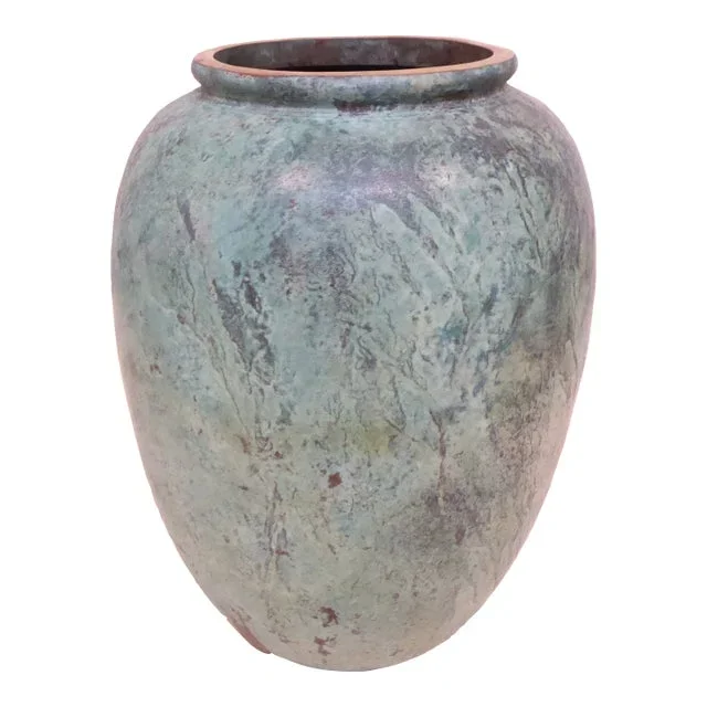Vintage Verdigris Bronze Vase