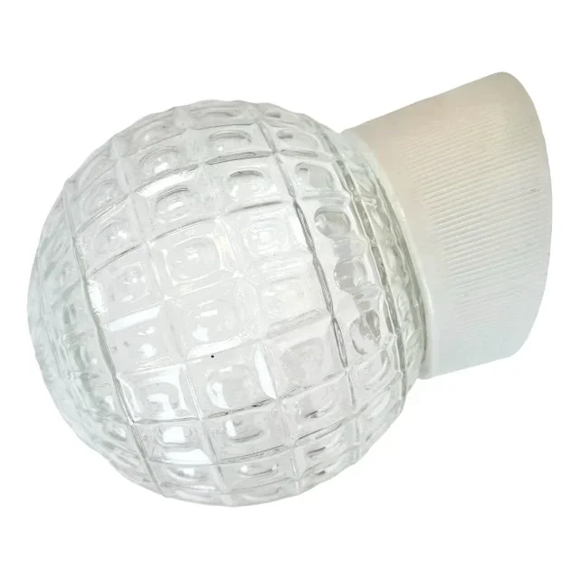Vintage White Porcelain Wall Light, 1970s