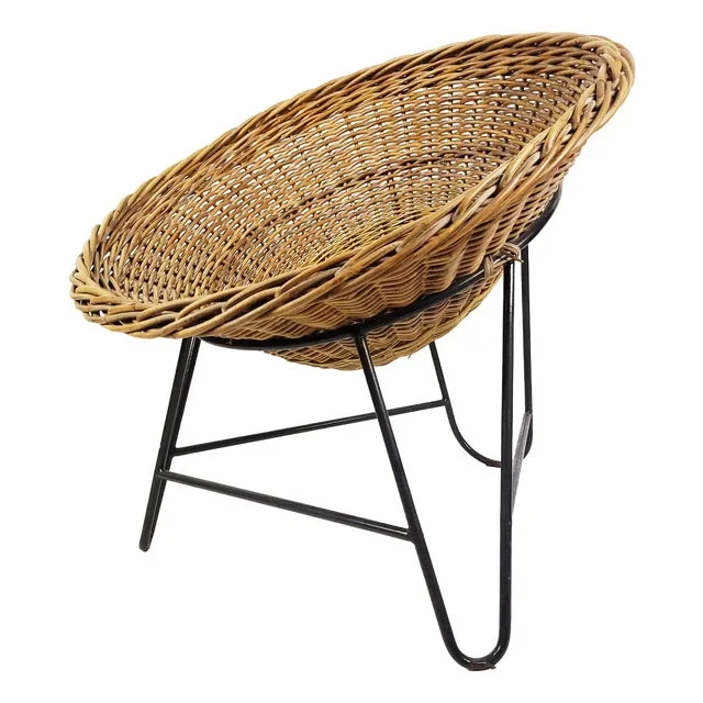 Vintage Wicker Armchair, 1970s