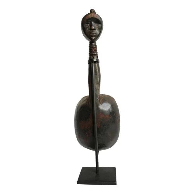 Vintage Wood Dan Spoon With Stand