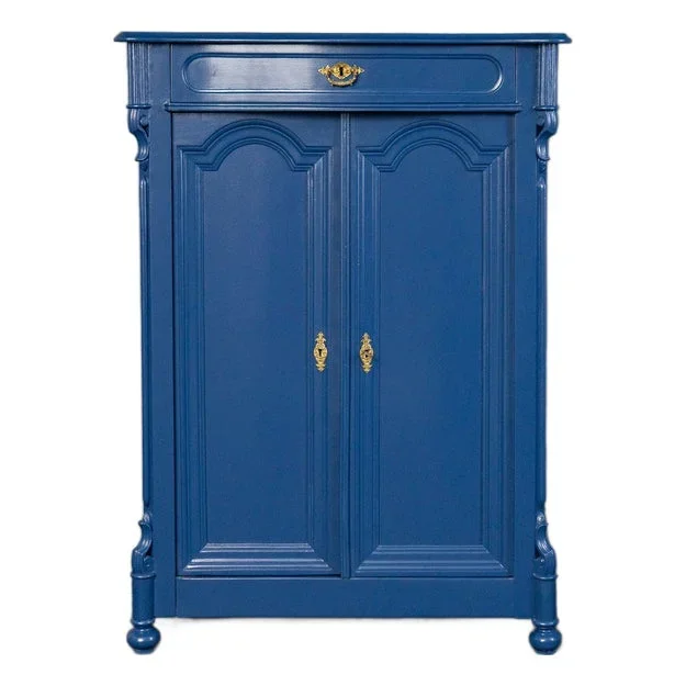 Vintage Wood Vertiko Cupboard
