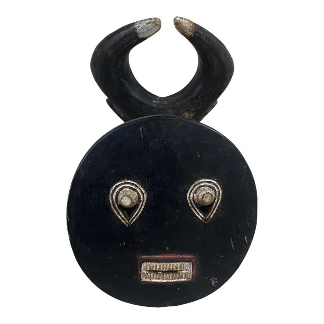 Vintage Wooden Baule Goli Male Mask