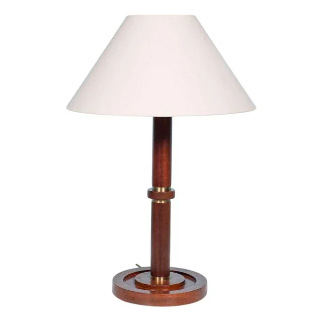 Vintage Wooden Table Lamp, 1960s