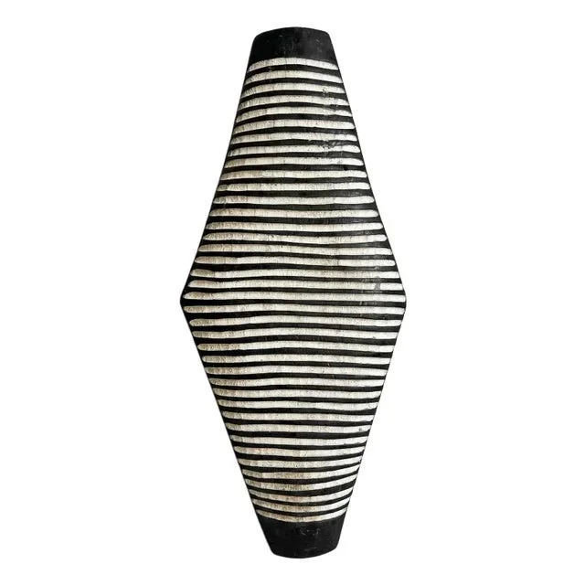 Vintage Zulu Elongated Shield Wall Decor