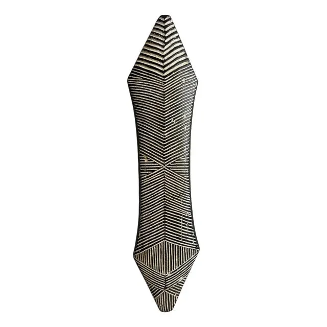 Vintage Zulu Tribal Elongated Shield