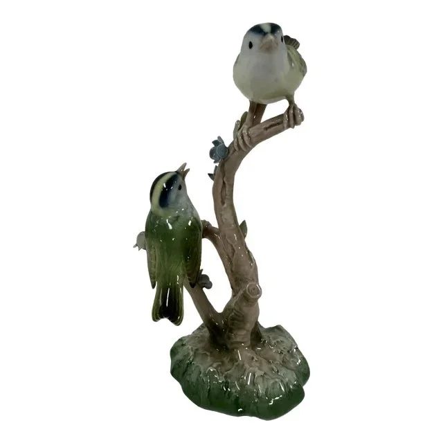 Vista Alegre Two Birds on Branches Porcelain Figurine