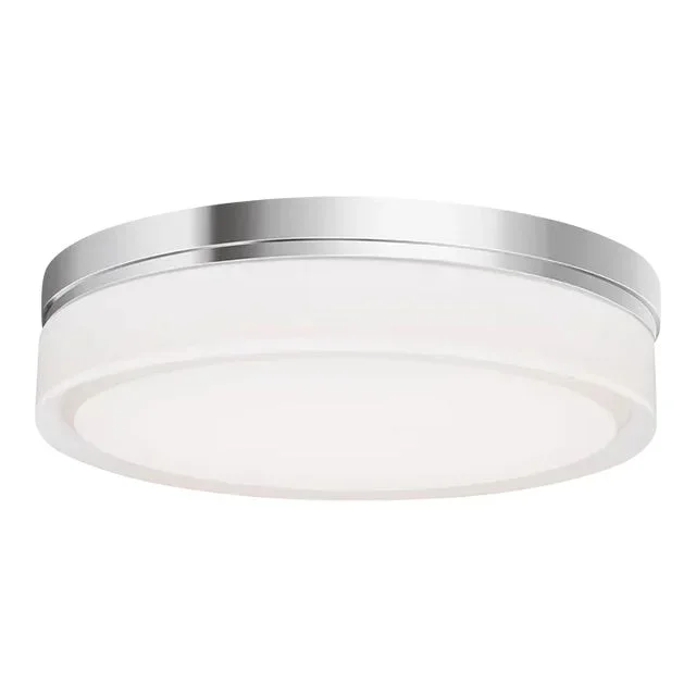 Visual Comfort Modern Cirque Large Flush Mount LED Chrome