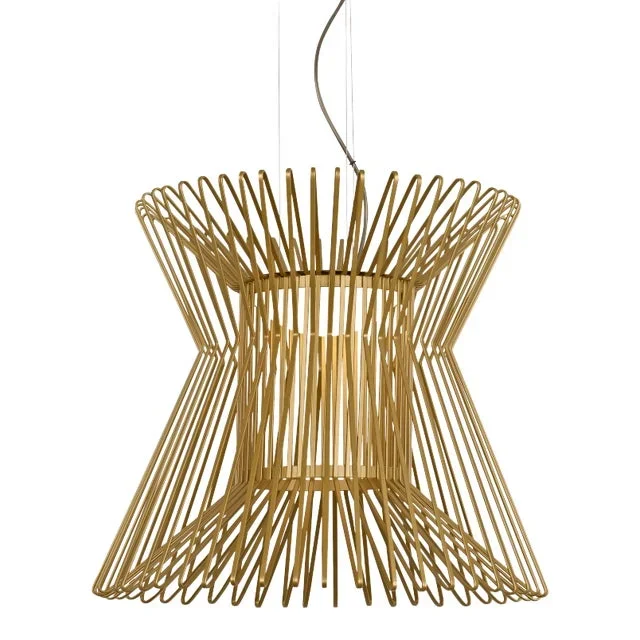Visual Comfort Modern Syrma Pendant LED Satin Gold