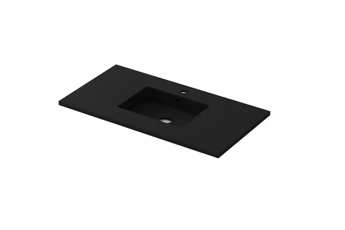 Viva Stone 42″ Matte Black – Solid Surface Countertop