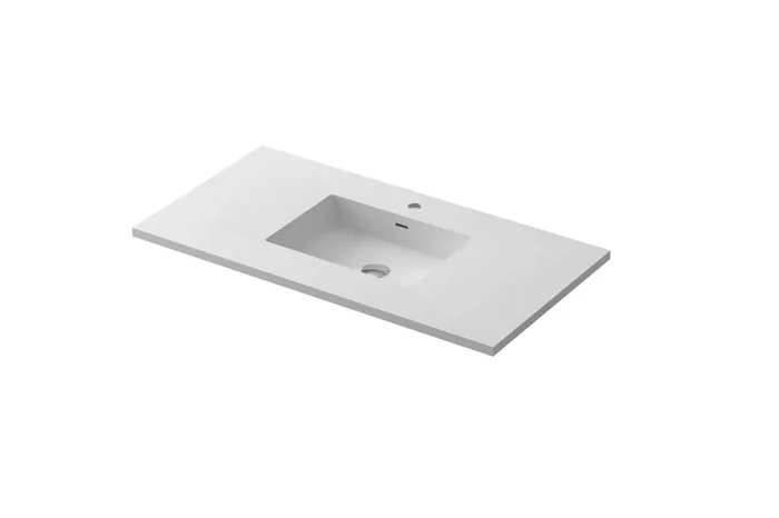 Viva Stone 48″ Matte White – Solid Surface Countertop