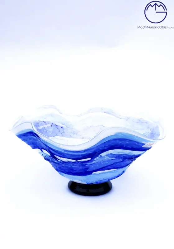 Vivi – Blue Murano Glass Bowl “Sbruffo”
