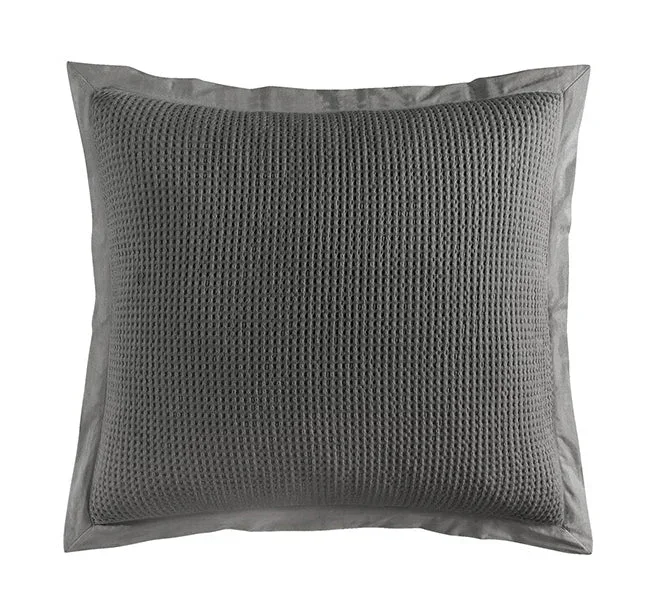 Waffle Weave Euro Sham Slate