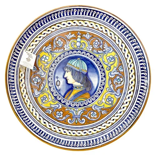 Wall Decor Plate Renaissance with Man figure