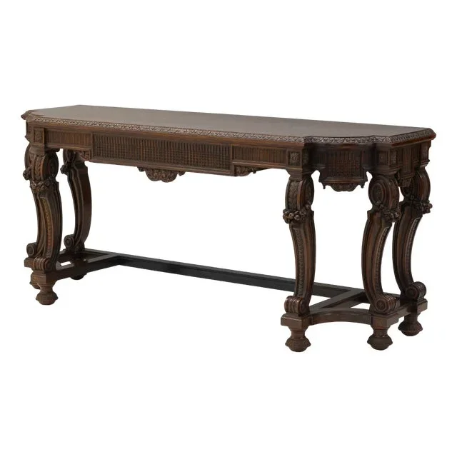 Walnut Console Table, 1890s