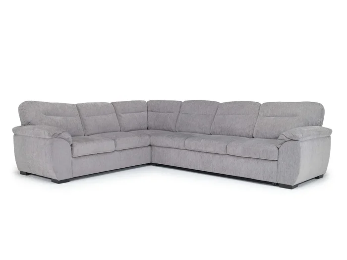 Wanda Sleeper Sofa Sectional w/ Drop Table in Gray, Right Facing