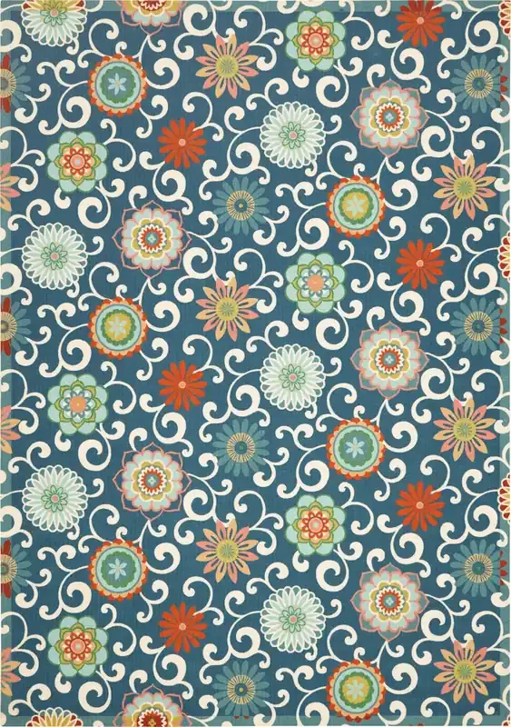 Waverly Sun N‘ Shade Snd84 Blue/multicolor Area Rugs