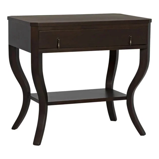 Weldon Side Table, Distressed Brown