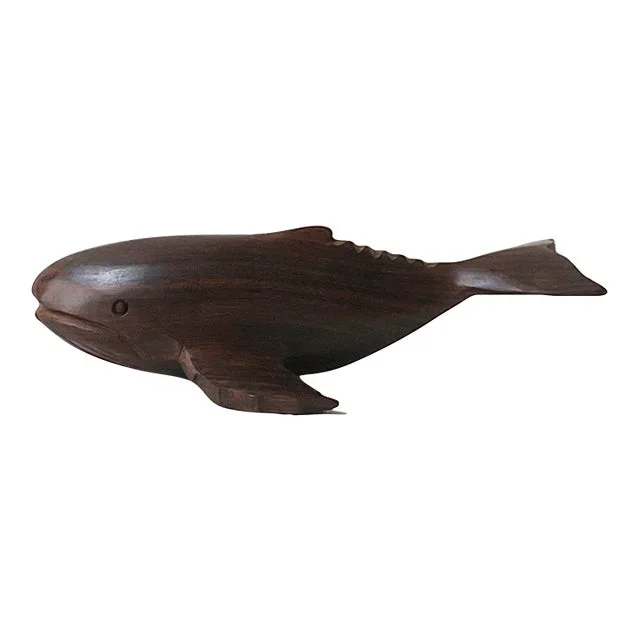 Whale Rosewood Sculpture