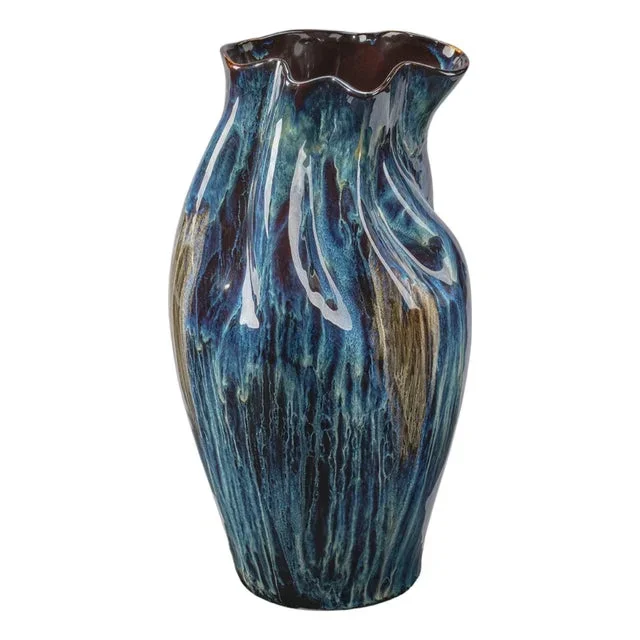 Whirl Ceramic Decorative Vase, Large