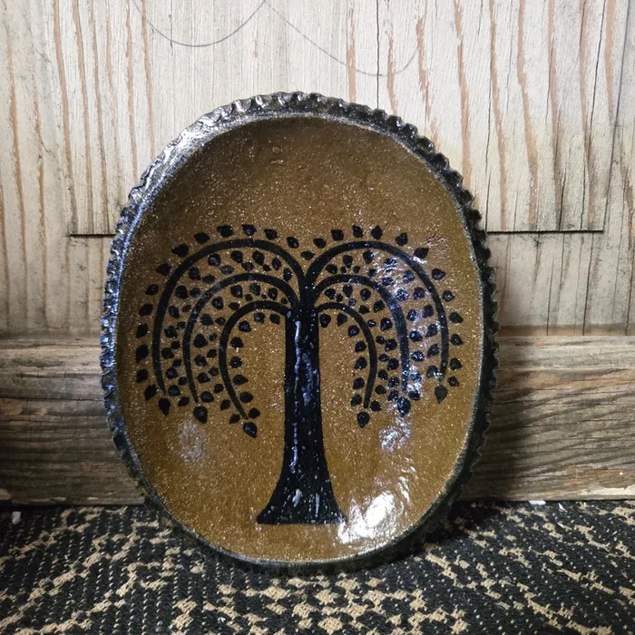 Willow Tree Mini Oval Stoneware Plate