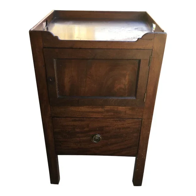 Wine Cellarette With Handles Side Table End Table Antique English