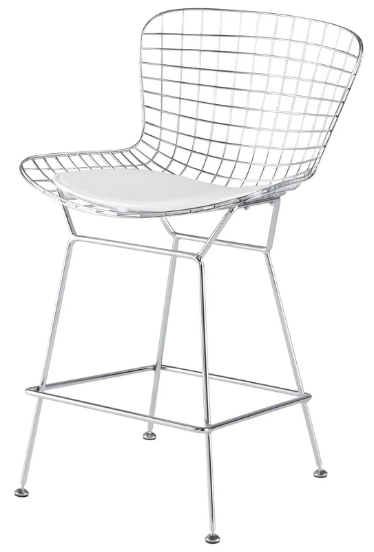 Wireback Counter Stool – White