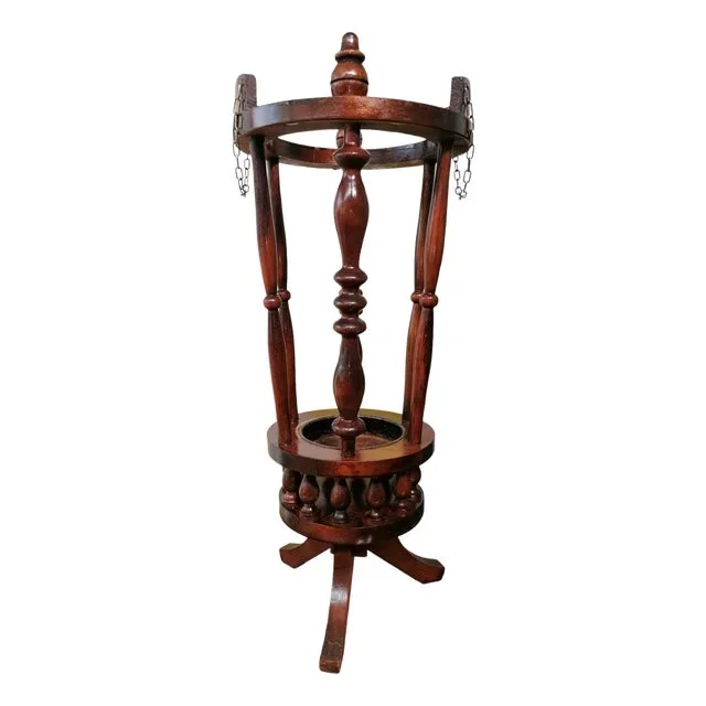 Wooden Umbrella Stand, 1950s