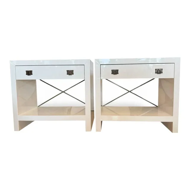 Worlds Away Dalton Nightstands – Pair