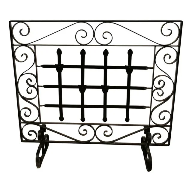 Wrought Iron Fire Screen, 1930s