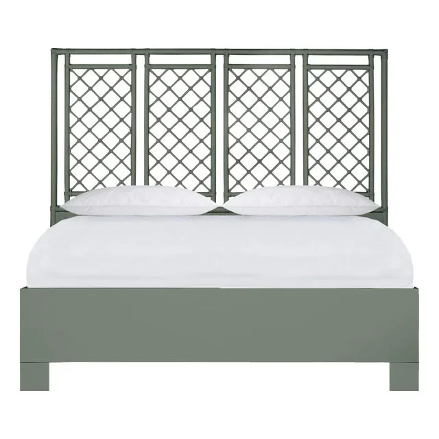 X & Diamond Standard Bed King, Evergreen