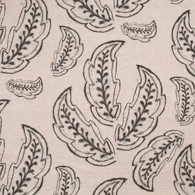 Xoloti Print on Natural Linen Fabric
