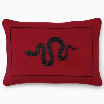Year Of The Snake Decorative Pillow by Sferra