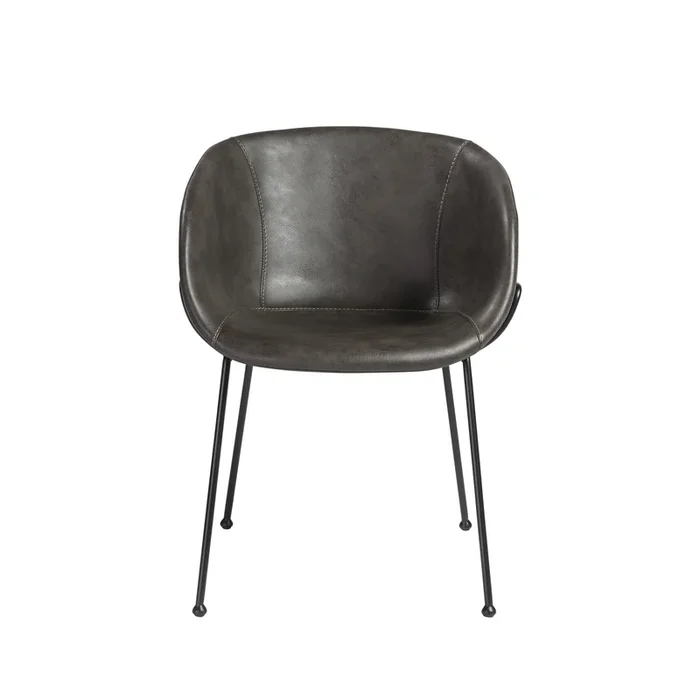 Zach Armchair – Dark Grey,Set of 2