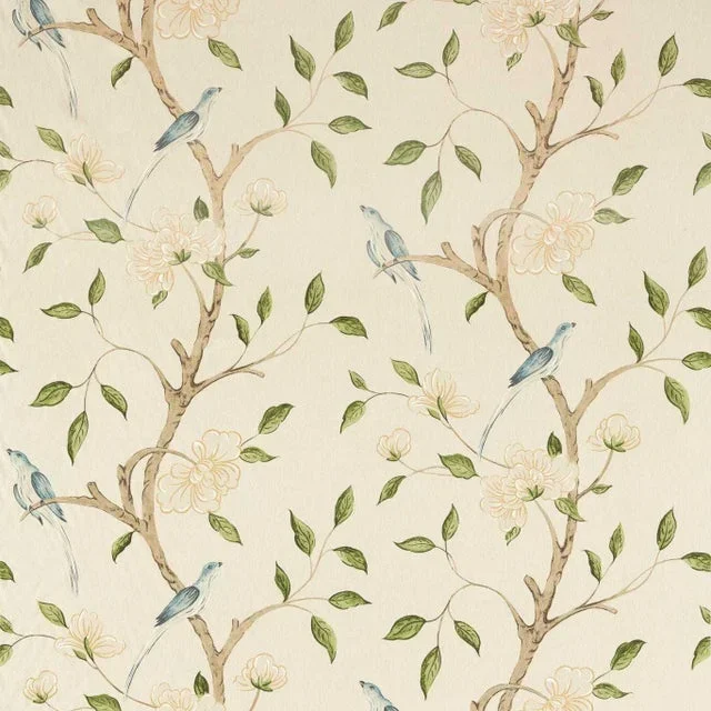 Zoffany Eleonora Print Fabric in Evergreen