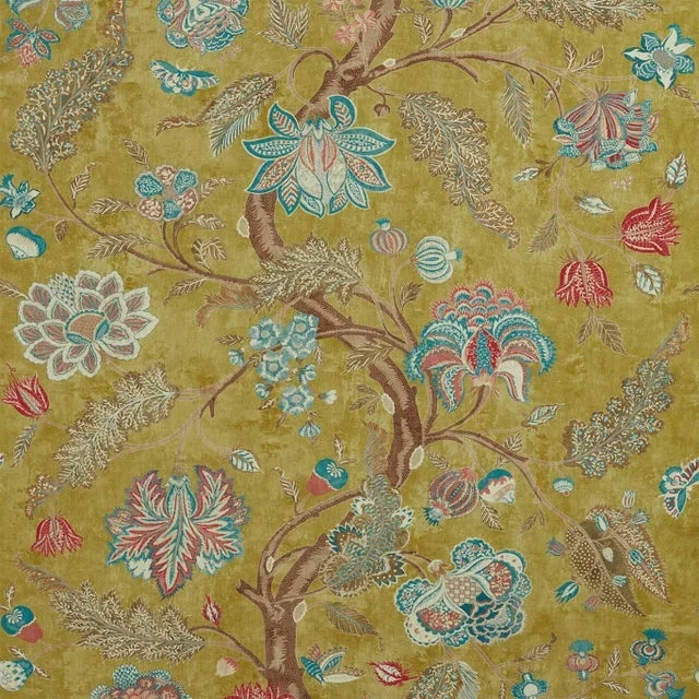 Zoffany Indienne Print Fabric in Tigers Eye/Cinnabar – a Sample