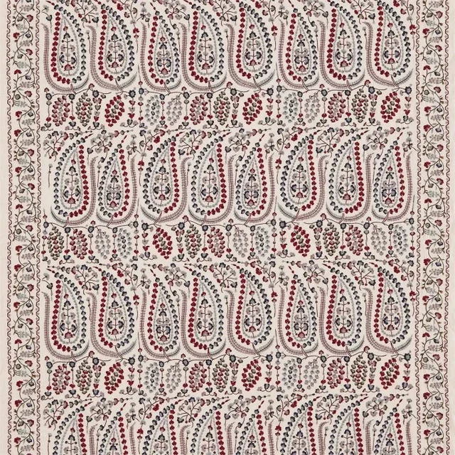 Zoffany Jayshree Fabric in Red/Blue – a Sample
